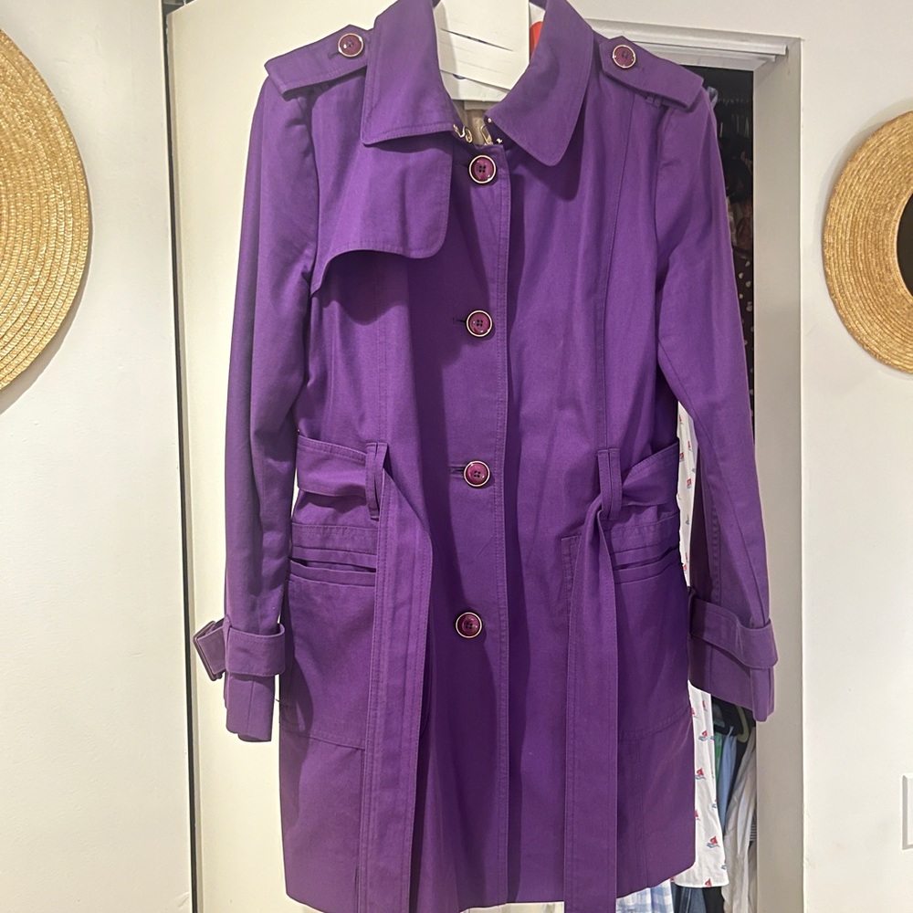 Stunning purple trenchcoat